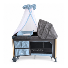 Cuna Corral y Colecho 3 en 1 eBaby Napy Toldillo alto y mecedora