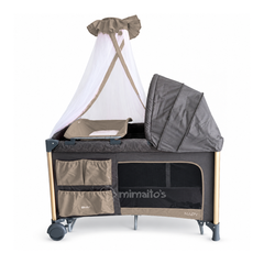 Cuna Corral y Colecho 3 en 1 eBaby Napy Toldillo alto y mecedora
