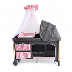 Cuna Corral y Colecho 3 en 1 eBaby Napy Toldillo alto y mecedora
