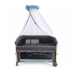 Cuna Corral y Colecho 3 en 1 eBaby Napy Toldillo alto y mecedora