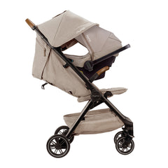 Coche Nuna TRVL Caviar + Pipa Ultracompacto