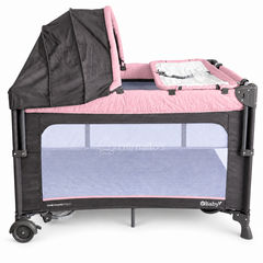 Cuna Corral y Colecho 3 en 1 eBaby Toldillo alto y mecedora