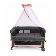 Cuna Corral y Colecho 3 en 1 eBaby Napy Toldillo alto y mecedora
