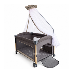 Cuna Corral y Colecho 3 en 1 eBaby Napy Toldillo alto y mecedora
