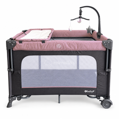 Cuna Corral y Colecho 3 en 1 eBaby Toldillo Alto Movil Musical y Mecedora