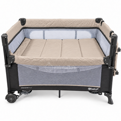 Cuna Corral y Colecho 3 en 1 eBaby Toldillo alto y mecedora