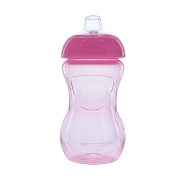 Vaso de inciacion con valvula de silicona 6 oz morado tapa rosa - Nuby