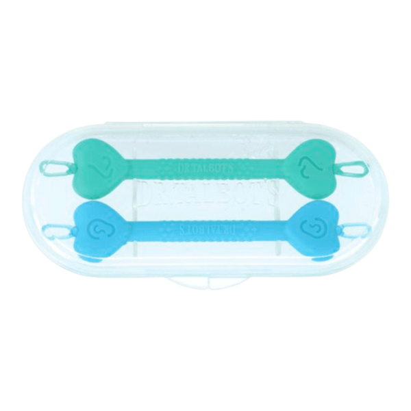 Paquete De 2 Limpiadores De Oídos Y Nariz Con Estuche Azul Y Aqua - Nuby