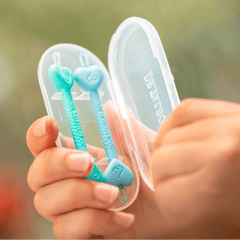 Paquete De 2 Limpiadores De Oídos Y Nariz Con Estuche Azul Y Aqua - Nuby