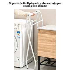 Bañera alta plegable para bebé con cojín, soporte metálico, termómetro y juguetes