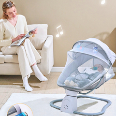 Silla Mecedora Eléctrica y Columpio 3 en 1 Mimaitos con Control Remoto
