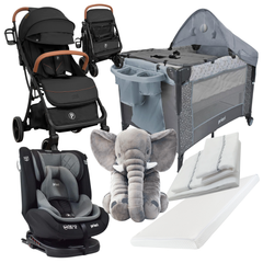 ¡COMBO NOVA! Coche Maleta +Silla de Carro + Corral Colecho + Colchón + Sábana +Plástico+Elefante