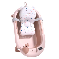 Bañera plegable con termómetro, hamaca, tacita y desagüe