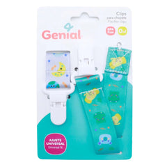 Clip Sujetador Para Chupos De Entretención Genial