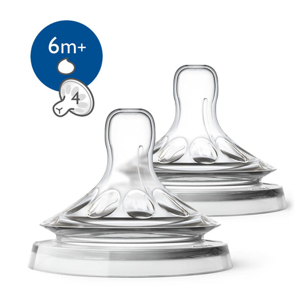 Chupos Tetina Natural Avent 6m+ Y Bebidas Espesas