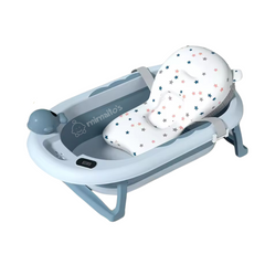 Bañera plegable con termómetro, hamaca, tacita y desagüe