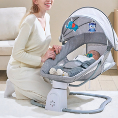 Silla Mecedora Eléctrica y Columpio 3 en 1 Mimaitos con Control Remoto