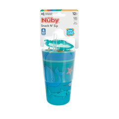 Vaso De Plástico Para Aperitivos Y Bebidas 2 En 1 - 270Ml Marino Nuby