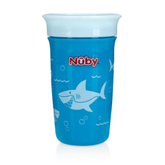 Vaso Estampado Tiburon Sólido De 10 Oz En Plástico Retráctil Nuby