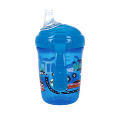 Tapa Azul Vaso De Iniciación Vehículos Con Doble Agarraderas 8 Oz Nuby