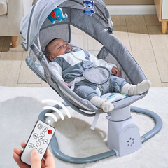 Silla Mecedora Eléctrica y Columpio 3 en 1 Mimaitos con Control Remoto