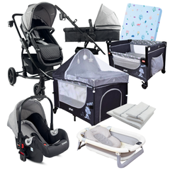 ¡COMBO! Coche Prima 4 en 1 Corral Colecho Bañera Colchoneta Sábana Plástico