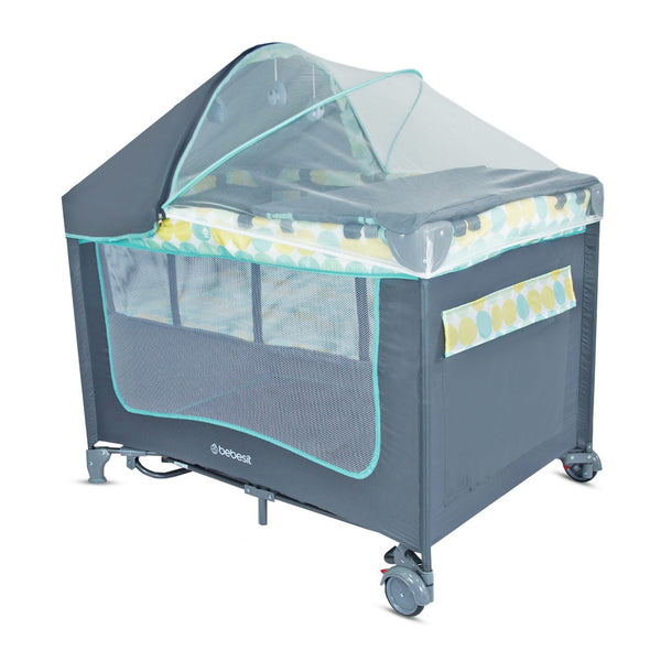 Cuna Corral Doble Nivel Magic Bebesit Toldillo Y Mecedora