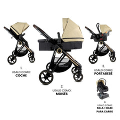 Coche Travel System Moises Y Silla De Carro Bebesit Cosmos