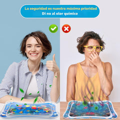 Tapete de agua inflable para bebe ideal para Tummy Time