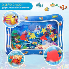 Tapete de agua inflable para bebe ideal para Tummy Time