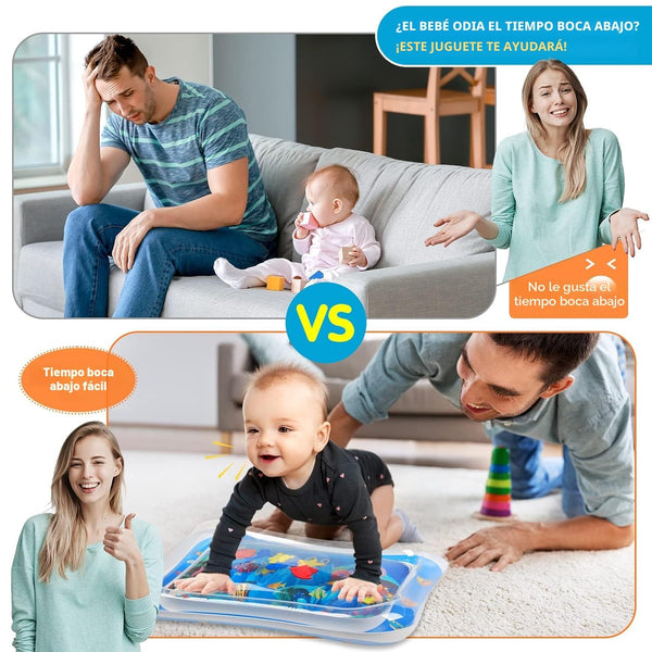 Tapete de agua inflable para bebe ideal para Tummy Time
