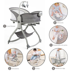 Cuna Bebé 6en1 Portátil Premium Baby