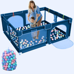 Corral de juegos para bebés y niños - plegable (incluye 50 bolas) 2 metros por 1,80
