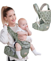 Cargador Portabebé Canguro DOTS Cadera Apoyo Lumbar