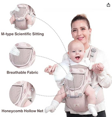 Cargador Portabebé Canguro DOTS Cadera Apoyo Lumbar