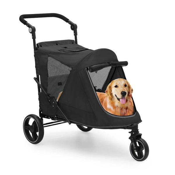 Coche 3 ruedas para perros mascotas grandes de 55 libras