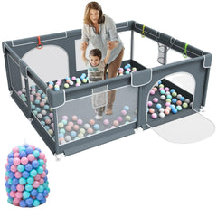Corral de juegos para bebés y niños - plegable (incluye 50 bolas) 2 metros por 1,80
