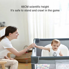 Corral de juegos para bebés y niños - plegable (incluye 50 bolas) 2 metros por 1,80