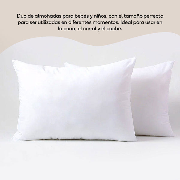 Duo de almohadas para bebé suaves y livianas Toral