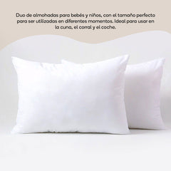 Duo de almohadas para bebé suaves y livianas Toral