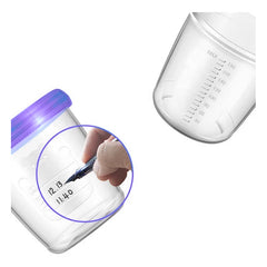 Set 6 Vasos Recolección Leche Materna Reutilizables 6 Oz + Adaptador