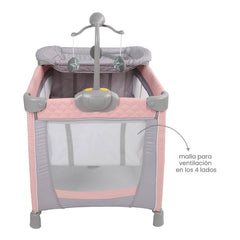 Cuna Corral Bebé Movil Y Organizador Premium Baby Toronto