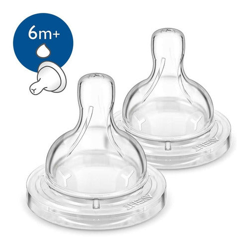 Chupos Tetina Classic Avent 6m+Y Bebidas Espesas