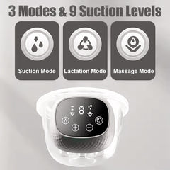 Extractor Eléctrico Manos Libres Portátil+10 Bolsas de Leche Materna+Bolsa Impermeable