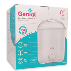 Esterilizador Eléctrico de Teteros a Vapor Marca Genial