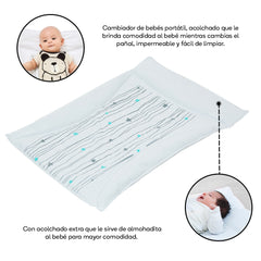 Cambiador de pañales Portátil Acolchado Toral 5150