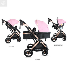 Coche Moises Travel System Gold Lx Con Huevito Bebesit