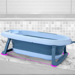 Bañera plegable con termómetro, hamaca, tacita y desagüe