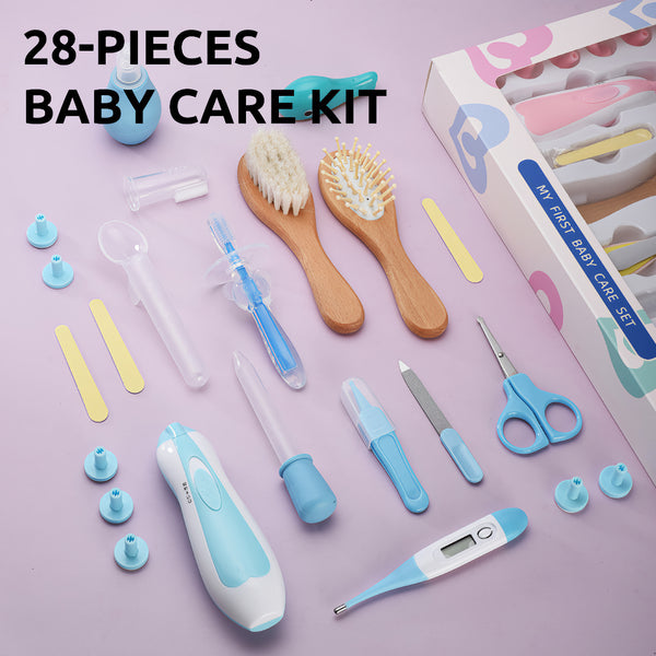 Kit de aseo 28 piezas con lima eléctrica para bebé
