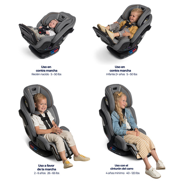 Silla Carro Nuna Exec Caviar 0 A 10 Años Fácil Instalación